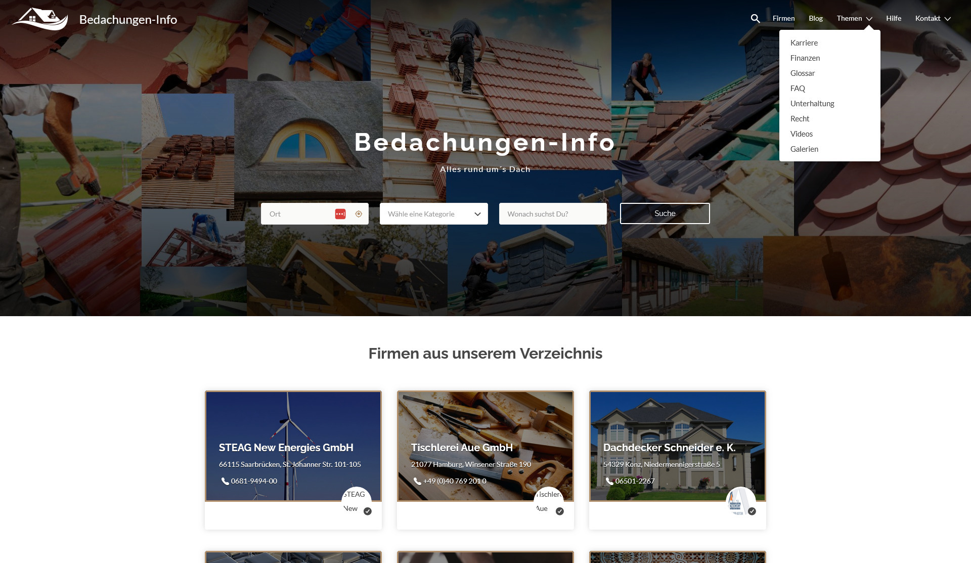 Bedachungen-Info